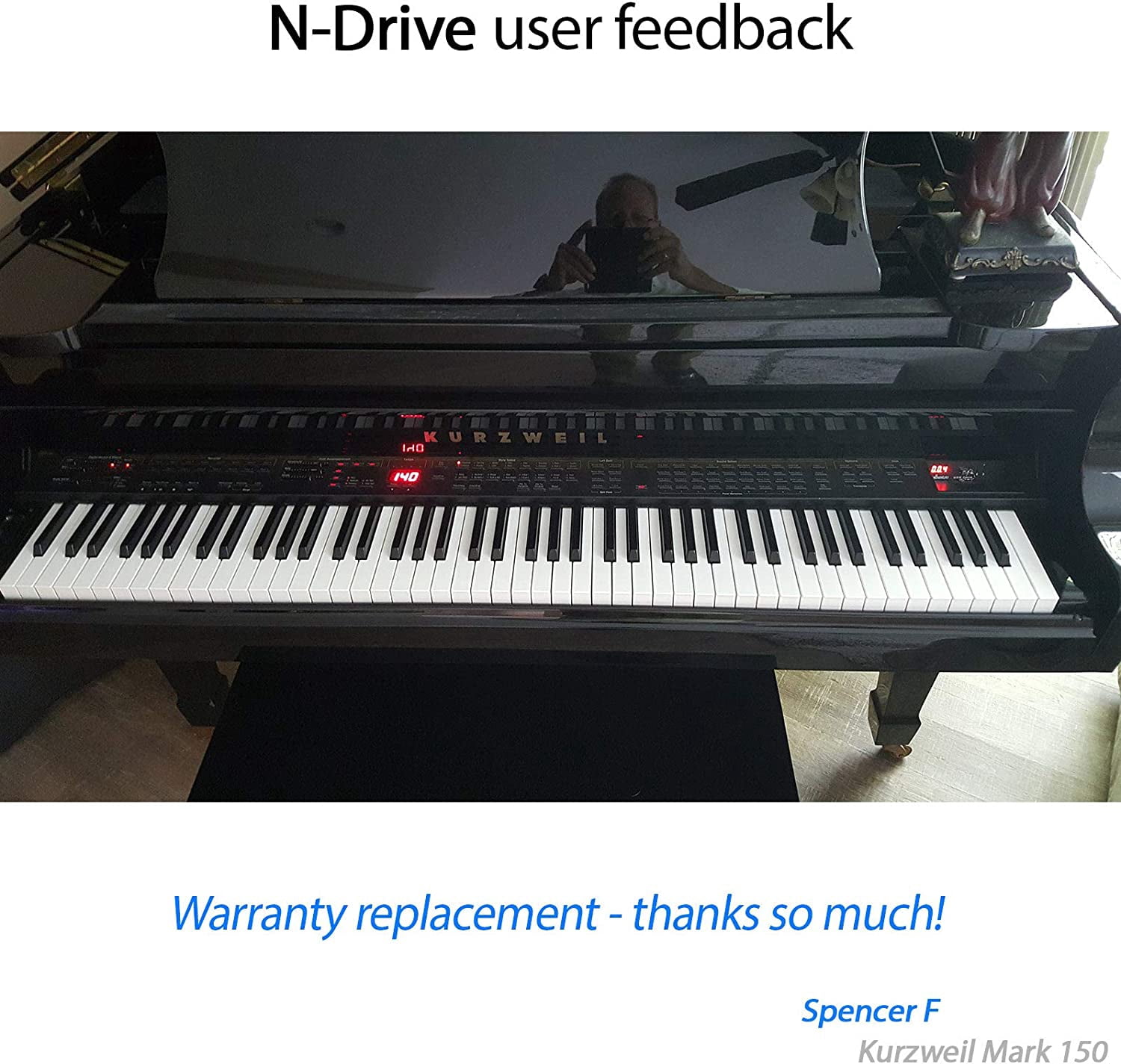 Floppy Disk USB Emulator Nalbantov N-Drive 1000 for Kurzweil Mark 10/110/150