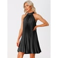 thumbnail image 3 of Unique Bargains Women's Halter Neck Sleeveless Casual Dresses XL Black, 3 of 6