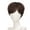 Bitter brown, variant on BQBQERT Natural Hairpiece Short Hair Wigs Full Head Toupee for Halloween Holiday Cool Hair Color for Cosplay Coser
