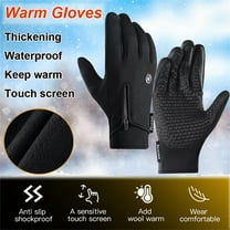 EARKITY Cycling Gloves, Winter Gloves, Bike Gloves, Touch Screen Warm Gloves, Cold Weather Windproof Cycling Driving Riding Bike Telefingers Thermal Gloves, Non-slip Adjustable Full Finger Mittens
