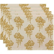 Simply Daisy 18" x 14" Carmen Floral Print Placemats, Set of 4