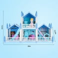 thumbnail image 3 of Anpro Blue Dollhouse Pretend Play Set for Kid, Big Villa Princess Castle, 5 Rooms Dollhouse with Doll Toy Figure for Age 3+ Boys and Girls Play House Gift Toys and Christmas, 3 of 8