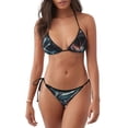 thumbnail image 1 of Balery Wave Chain Shark Pijama Estampado Bikini de Dos Piezas para Mujer - Conjunto de Bikini Ajustable Sexy y Cómodo para Playa, 1 of 6