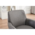 thumbnail image 4 of 360 Degree Swivel Barrel Chair, Comfy Upholstered Accent Chair Lounge Chair with Stainless Steel Base and Upholstered Cusion, Modern Round Single Sofa Armchair for Living Room Bedroom, 4 of 8
