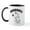 White/Black Inside, variant on CafePress - Dancing Dog Graduate Mug - 11 oz Ceramic Mug - Novelty Coffee Tea Cup