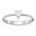 thumbnail image 2 of Heart Birthstone Ring - Cubic Zirconia / White Topaz (April), 2 of 6