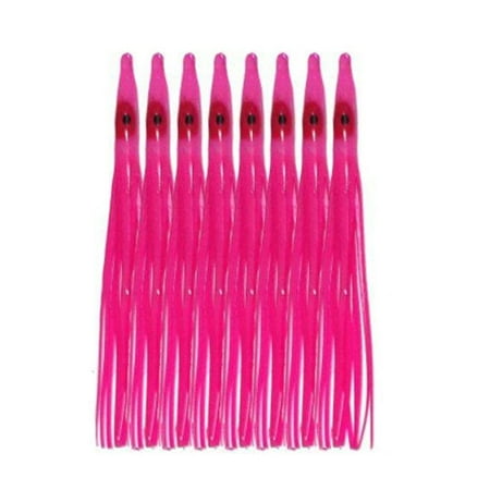 10PCS 8cm Octopus Baits Trolling Squid Skirts Octopus Trolling Fishing Lure