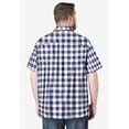 thumbnail image 3 of KingSize Men's Big & Tall Plaid Wrinkle-Resistant Short Sleeve Button Down, 3 of 5