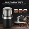 thumbnail image 3 of Kidsjoy Electric Coffee Bean Grinder – 150W Stainless Steel Blade for Coffee, Spices, Garlic, Herbs & Grains, Detachable Bowl, One-Touch Easy Clean, 3 of 12