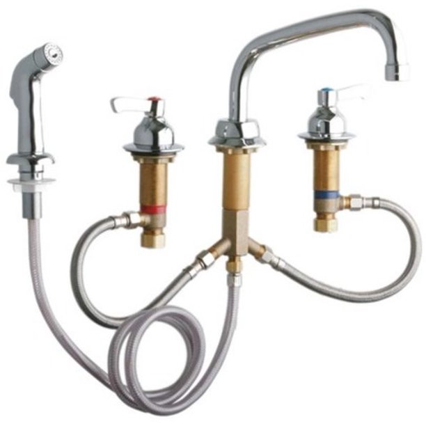 Elkay LK801AT08L2 Commercial 4Hole Faucet