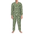 thumbnail image 3 of Sikiie Cute goose Print Mens Pajama Set, Soft Warm Long Sleeve Sleepwear, Cozy Button-Down Pjs for Men-Medium, 3 of 7
