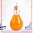 500ML Light Bulb Shaped Glass Bottle Novelty Drinking Glasses Party
