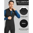 thumbnail image 3 of Leopatrix Men's Windproof Cycling Vest, Full-Zip Winter Sleeveless Bike Jacket with Zip Pockets for Cycling,Running,Hiking, 3 of 6