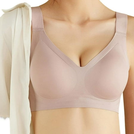 

Women s Summer Seamless Bra Solid Push Up Sports Traceless Bra Thin Cup Soft Wirefree Bralettes