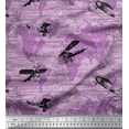 thumbnail image 1 of Soimoi Moss Georgette Fabric Dot,Airplane & Map Printed Fabric 1 Yard 42 Inch Wide, 1 of 1