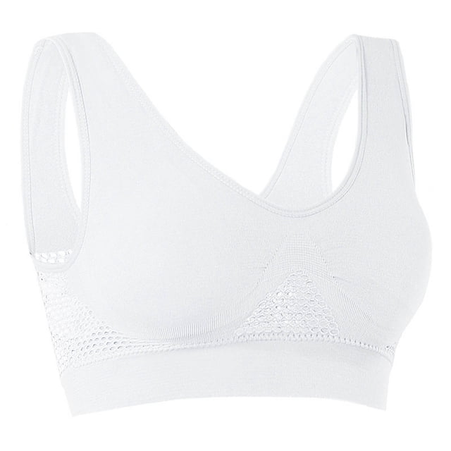 Plus Size Sports Bras para Mujeres Soporte Alto sin Costuras Push-Up Running Yoga Bra, Cinturones Plus Size de Mujeres Correa de Hombro Amplia