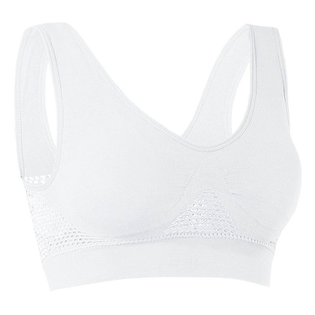 Plus Size Sports Bras para Mujeres Soporte Alto sin Costuras Push-Up Running Yoga Bra, Cinturones Plus Size de Mujeres Correa de Hombro Amplia