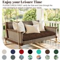 thumbnail image 6 of HONEY HOME Outdoor Bench Cushion, 60x20x4 Inch, Tufted Waterproof Swing Cushions with Ties for Patio Bench Window, 6 of 7