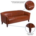 thumbnail image 2 of HERCULES Imperial Series White Leather Sofa, 2 of 9
