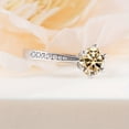 thumbnail image 3 of 1ct Moissanite Promise Ring - 925 Sterling Silver Engagement Ring for Weddings and Special Occasions - Choose from Multiple Colors - Perfect Gift for Your Loved One, 3 of 4