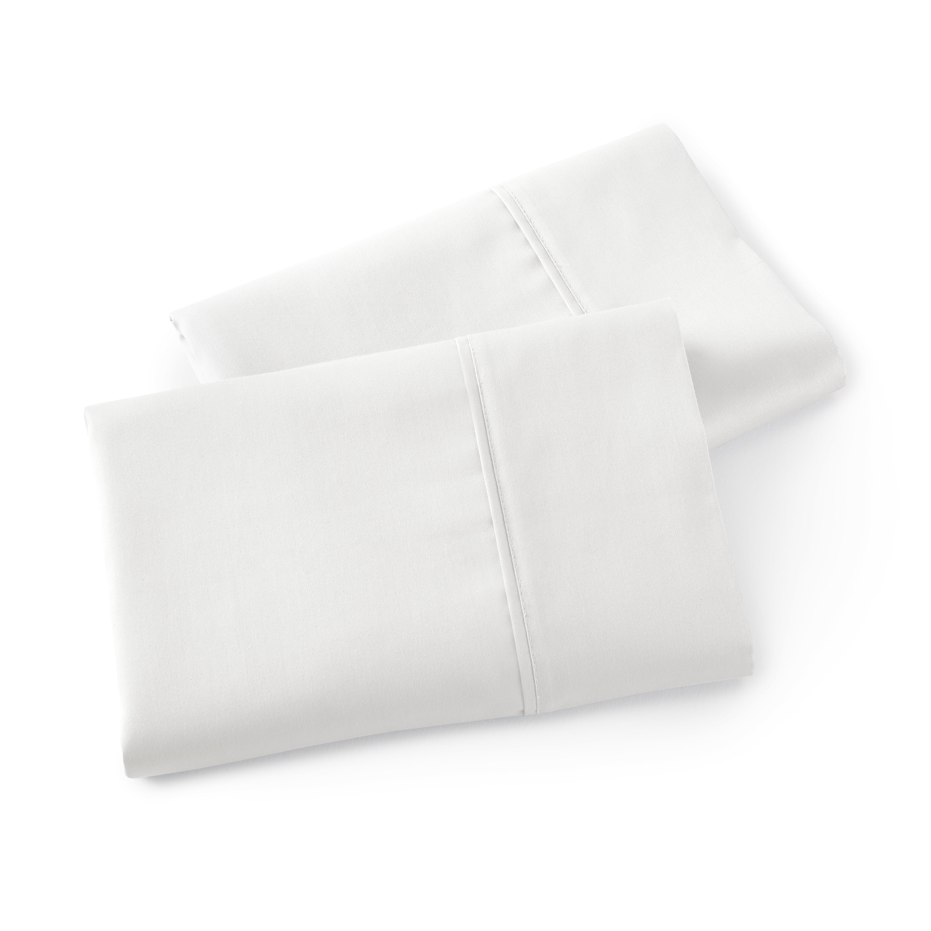 Better Homes & Gardens 2-Piece 300 Thread Count Arctic White Cotton Sateen Pillowcase Set, King