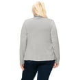 thumbnail image 3 of Moa Collection Women's Plus Size Casual Long Sleeve Drape Open Front Cardigan, 3 of 6