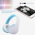 thumbnail image 4 of Auriculares Bluetooth inalámbricos, auriculares con micrófono, plegables y ligeros, modo MP3 y radio FM para teléfonos móviles, portátiles, TV Adepaton 2033160-3, 4 of 9
