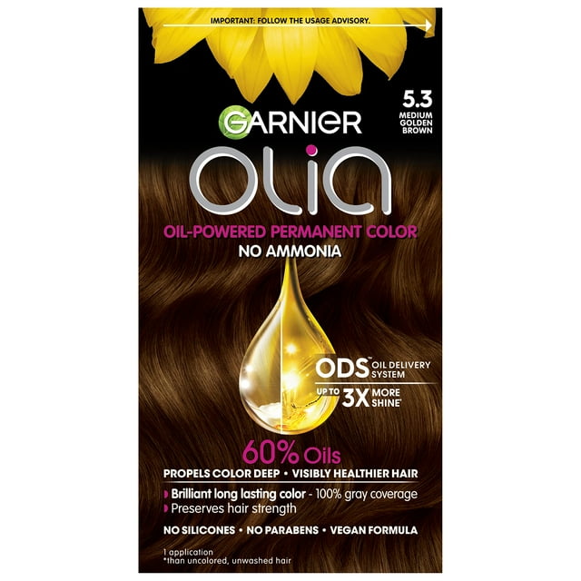Tinte de pelo Garnier Olia Ammonia-Free 5.3 Medium Golden Brown