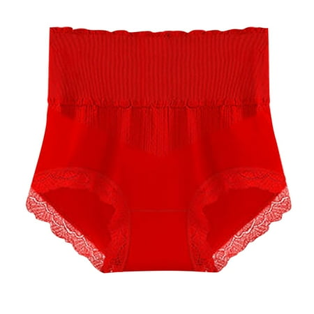 Chunleiiii Bulk Panties for Women Size 8 Hi Cut High Waist Tight Womens Underwear Sexy Lace Edge Comfortable Underwear For Women In Autumn And Winter