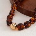 thumbnail image 4 of NICKSUN Colorful Chunky Necklaces for Women Trendy Multicolor Large Square Resin Beads Necklace Boho Chunky Statement Choker Necklaces Y2K Summer Jewelry, 4 of 8