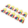 thumbnail image 5 of Dekaim-Parche Autoadhesivo De Estrella Y Arcoíris, Bordado Delicado, Apliques De Tela De Costura Para Bolsos Y Zapatos, 10 Uds., 5 of 5
