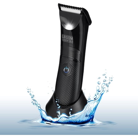 Chargeworx Groom Essentials Full-Body Hair Trimmer with LED Light, Cordless Electric Razors for Men