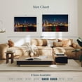 thumbnail image 4 of Elephant Stock Nyc Usa Skyline Wall Art - Horizontal Canvas Wall Art - Living Room Wall Decor - City Canvas - Orange And Blue Decor - 39" x 26", 4 of 8