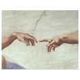 thumbnail image 1 of Great BIG Canvas | Rolled Poster Print entitled Hands of God and Adam, detail from The Creation of Adam, 1 of 4