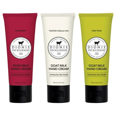 Dionis Goat Milk Hand Cream, 2.5 Fluid Ounce (Pack of 3)