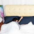 thumbnail image 7 of PiccoCasa 2 Pack 1800 Microfiber Oxford Pillowcases,  Standard Navy, 7 of 7