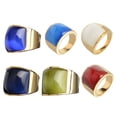 thumbnail image 3 of Sonducket Anillo de acero inoxidable para mujer, moda de cumpleaños, boda, fiesta nupcial, tienda, fecha escolar, joyería de viaje para mujer Ropa, zapatos y accesorios Miscelánea Azul Sonducket AP014986-01, 3 of 6