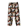 thumbnail image 4 of Goofa Cute Dog Panda Printed Soft Pajama Pants for Women, Wide Leg Comfy Casual Lounge Yoga Pants-Large, 4 of 9