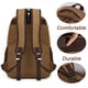 thumbnail image 5 of Mochila para portátil LUNLOPIK Canvas Vintage 15.6" USB Marrón, 5 of 6