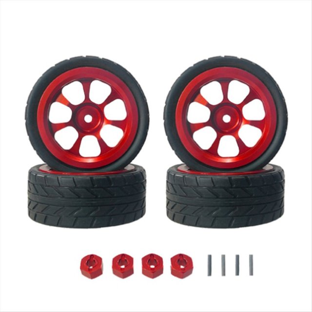 Juego de Acopladores de Neumáticos de Cubos de Rueda de Metal para 1/14 14301 14303 Piezas de Actualización de Coche RC
