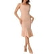 thumbnail image 2 of VESTIDO DE CÓCTEL SIN MANGAS DE INSPIRE CHIC con CUELLO CORAZÓN y VOLANTES en la COLA DE PEZ, Talla XS, Rosa, 2 of 6