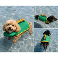 thumbnail image 2 of Dog Life Jacket, Cute Green Dinosaur Dog Life Vest for Small Medium Dogs, Adjustable Pet Swimming Vest with Buoyancy Support, Puppy Floatation Jacket for Beach, Pool, Boating & Summer Water, 2 of 5