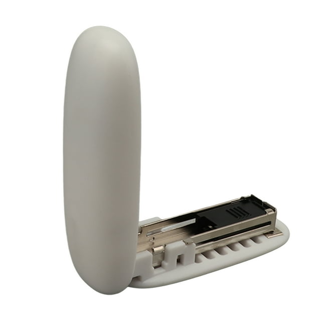 Mini Pocket Portable Stapler, Labor Saving, Foldable Design, ABS Material, for Office, School, Home with Leverage Structure