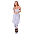 thumbnail image 2 of SR Women's Casual Solid Spaghetti Strap Loose Fit Harem Jumpsuit, Large, H. Grey, 2 of 4