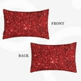 thumbnail image 4 of Daiia Red Glitter Bedding Waterproof Pillow Protector Zippered Queen – Bed Bug Proof Pillow Encasement-14"x20", 4 of 9