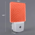thumbnail image 2 of Bingfone Salmon Fish Meat Print Night Lights Plug into Wall,Dusk to Dawn,Bright Nightlight Auto-On/Off, for Adults Kids Room Bedroom Bathroom Hallway Kitchen, 2 of 7