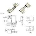 thumbnail image 2 of Left Side Cabinet Hinge Adjustable Two-Way Detachable Damping, Soft Close Positioning Hinge for Industrial Commercial Display Cabinets, Damped Hinge *1, 2 of 3