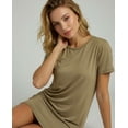 thumbnail image 4 of Real Essentials 3 Pack: Women's Cotton Short Sleeve Nightgown Nightshirt Sleepshirt Ladies Sleepwear (Available in Plus Size), 4 of 8