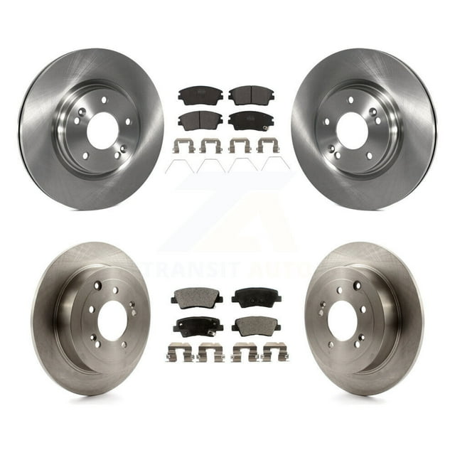 Transit Auto Front Rear Disc Brake Rotors and Ceramic Pads Kit for Car Hyundai Tucson Kia Sportage K8T-101607