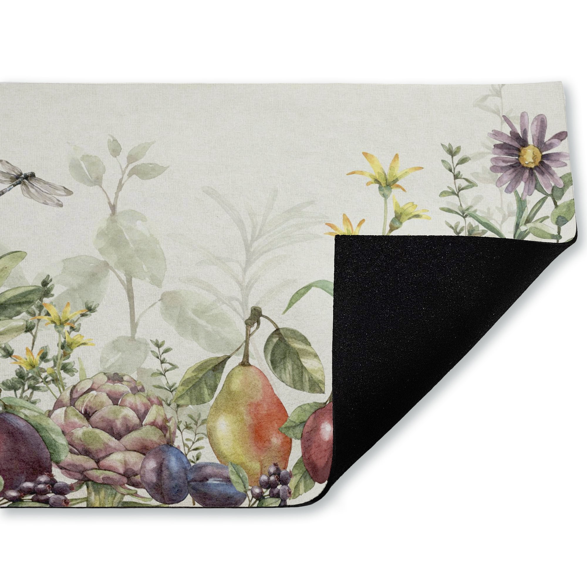 Stupell Industries Illustrated Garden with Dragonfly Printed Outdoor Door Floor Mat, design by Leslie Trimbach